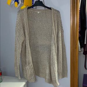 Beige Knit Cardigan